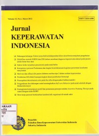 Image of Jurnal Keperawatan Indonesia Vol. 15, No. 1 Maret 2012
