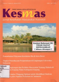 Image of Jurnal Kesehatan Masyarakat Nasional Vol.7 No.6, Januari 2013
