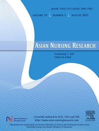 Image of Asian Nursing Research : Vol.17 Issue 4 October 2023