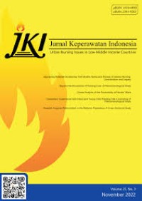 Image of Jurnal Keperwatan Indonesia Vol. 25 No. 1 2022