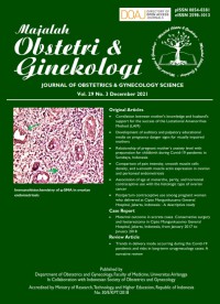 Image of Majalah Obstetri & Ginekologi : Vol. 29 No. 3 Desember 2021