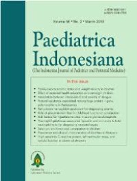 Image of Paediatrica Indonesiana : Vol 63 No 5 (2023)